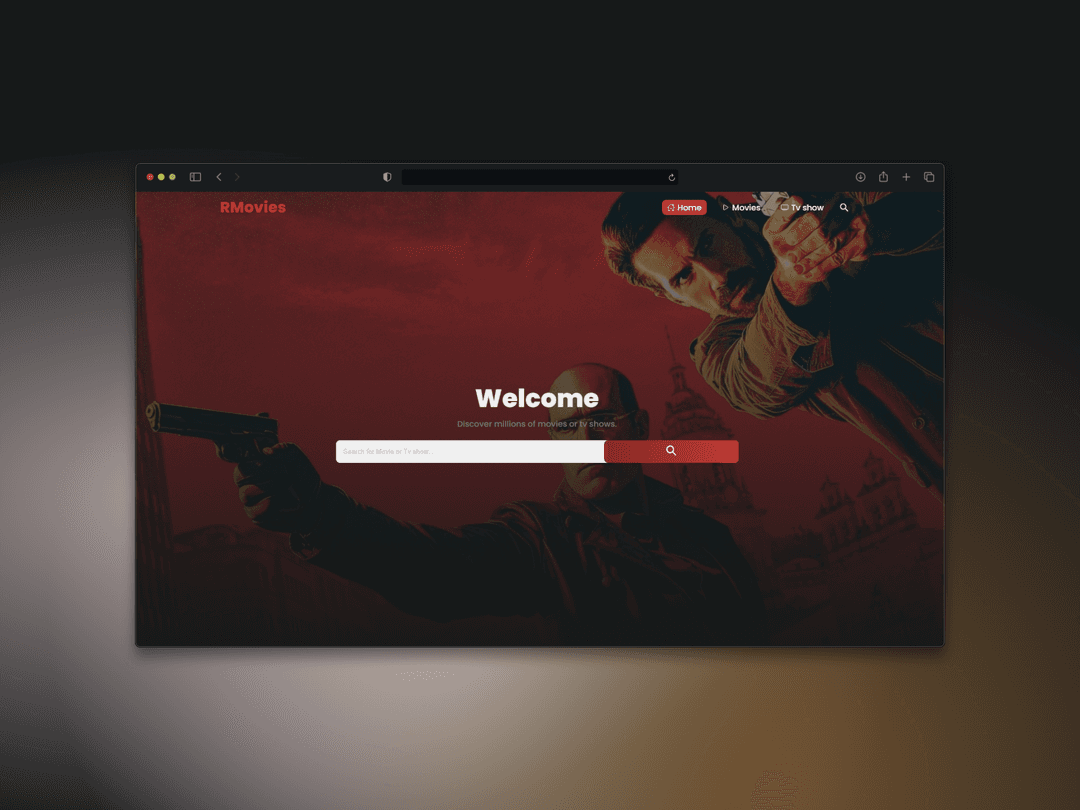 RMovies, sitio web de peliculas y series de tv.